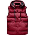 thumbnail image 1 of XINQIHANG Gilet à Capuche pour Femmes Léger Matelassé Sans Manches Chaud pour l'Hiver, 1 of 4