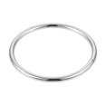 thumbnail image 4 of Metal O Anillos, 15uds 50mm (1,97") ID 3,5mm Grosor Multiuso Sin-Soldar O-Anillo Hebilla para Artesanía Cinturón Monedero Bolsa Bolso Fabricación Herraje, Plateado Tono, 4 of 5