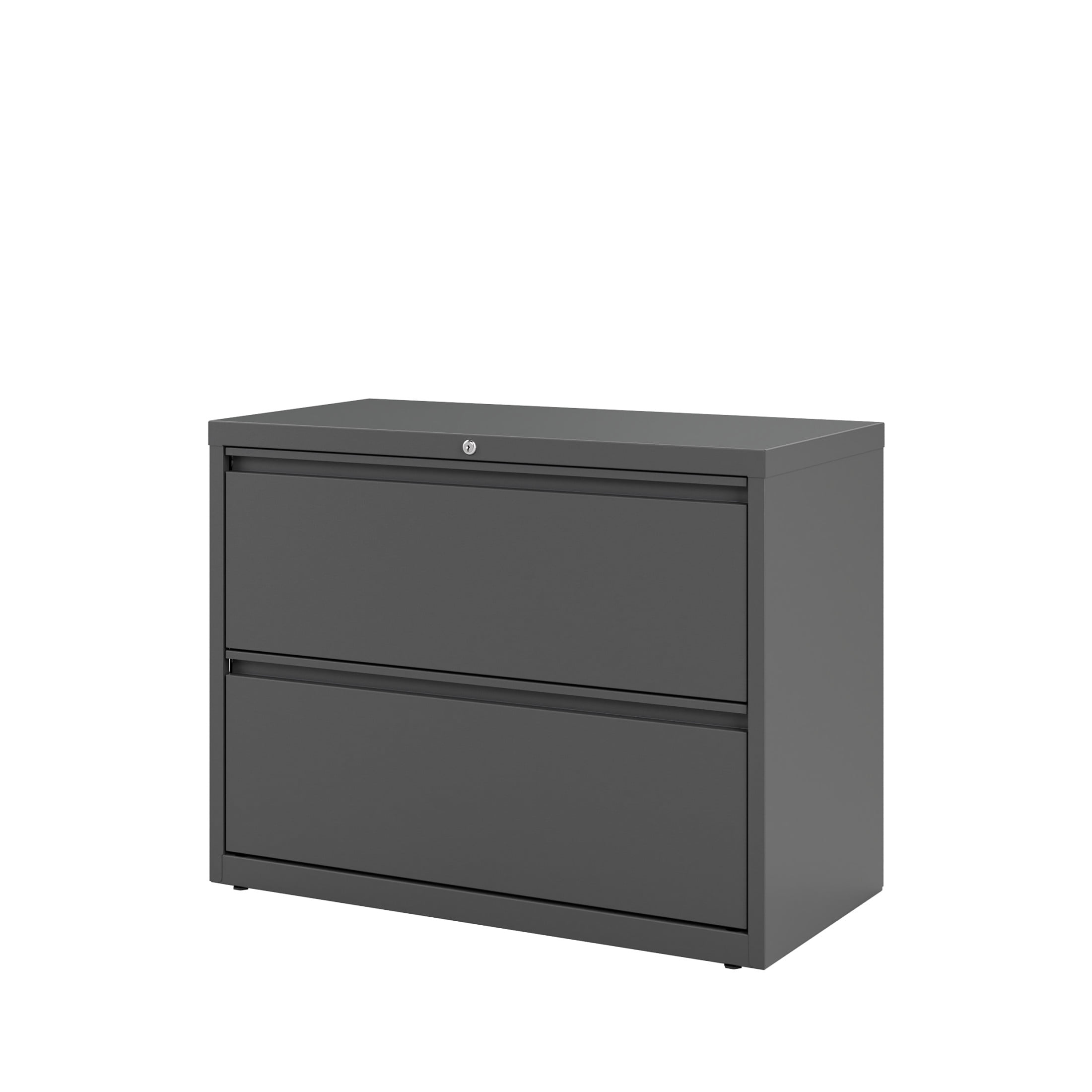 Hirsh 36 Inch Wide 2 Drawer Metal Lateral File Cabinet for Home and Office, Holds Letter, Legal and A4 Hanging Folders, Charcoal