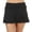Black, variant on womens  Soft Band Rock Swim Skirt, l