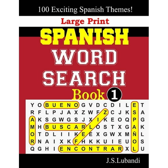 Large Print SPANISH WORD SEARCH Book;1
