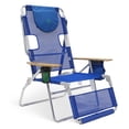 thumbnail image 1 of Ostrich The Altitude 3N1 High Back Outdoor Beach Lounge Chair with Footrest, Blue, 1 of 8