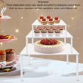 thumbnail image 3 of Acrylic Cake Stand Set, 3 Set Square Acrylic Cake Stands  For Birthday For Dessert For Wedding, 3 of 8