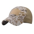 thumbnail image 2 of WTXUE Baseball Cap Trucker Hat Adult Casual Fashion Camouflage Printed Adjustable Outdoor Sunshade Breathable Hat Mesh Hat Snapback Hats Sun Protection Hat Khaki One Size, 2 of 4
