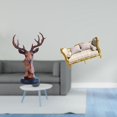 thumbnail image 2 of Figura de cabeza de ciervo,Adorno de cabeza de ciervo,estatua de animal decorativa,sofá de casa de muñecas,Muebles para casa de muñecas,sofá para casa de muñecas,decoración a, 2 of 8