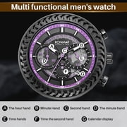 Mens Watches Casual Chronograph Waterproof Sport Military Watch Quartz Watch for Men