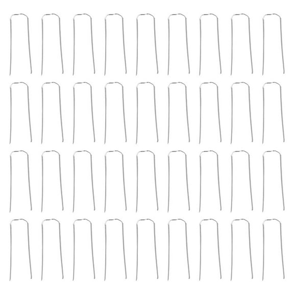 WHAMVOX 150Pcs U Shaped Floral Pins for Drip Line Stakes and Tree Stakes