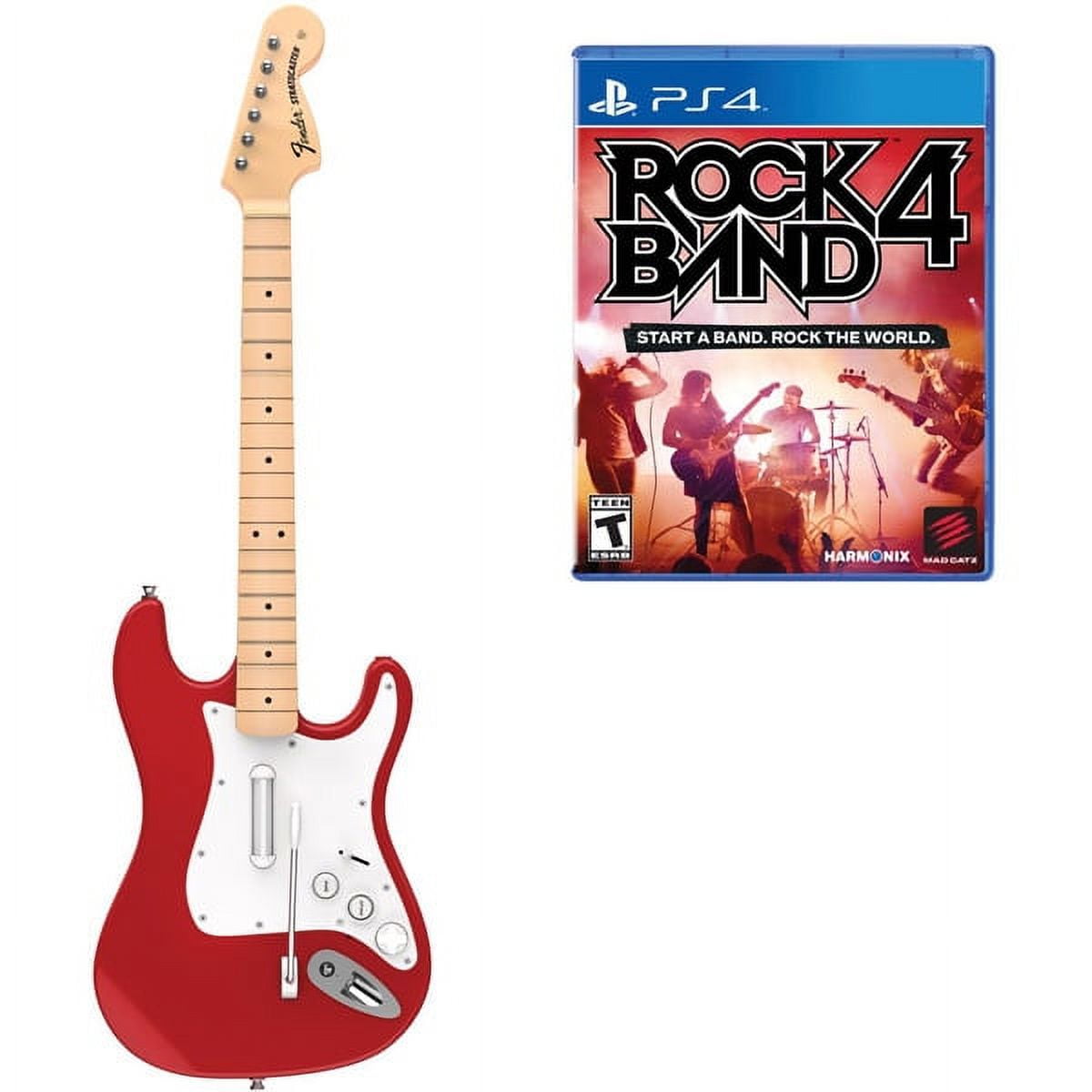 PlayStation4 - PS4 Rock Band 4 ダブルギター＋マイク+ソフトセット Rock Band 4 Red Guitar Bundle (PS4) - Walmart.ca