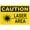 Warning Sign 2, variant on Metal Sign, Caution Sign, LASER AREA WITH LASER PICTO, Rust Free With 4 Pre-drilled Holes Waterproof, Fade and Scratch Resistant, 8 x 12 Inch