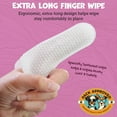 thumbnail image 5 of Advanced Pet Ear Finger Wipes for Dogs & Cats, Non-Irritating Ear Cleaner, Reduces Wax, Debris & Odor, Cucumber Melon Scent, 50ct, 5 of 6