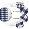 thumbnail image 6 of Navy Blue Check Waterproof Fabric Shower Curtain,Farmhouse Buffalo Plaid Blue Waterproof Fabric Shower Curtain for Bathroom Curtains Bathtubs Hotel Shower Curtains with 12 Hooks Standard 66x72, 6 of 8