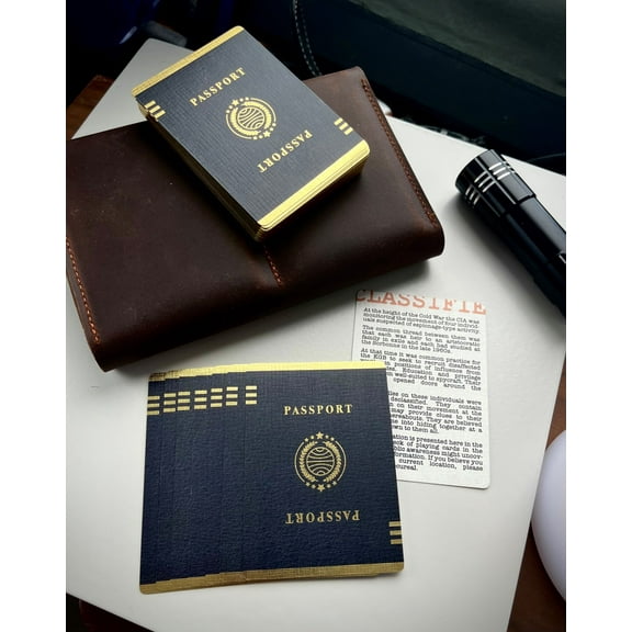 Passport Playing Cards and Puzzle by Sinecure