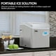 thumbnail image 4 of Máquina de hielo Whynter IMC-491DC portátil de acero inoxidable de 22 kg, 4 of 9