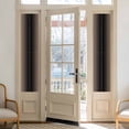 thumbnail image 2 of Brown Black Ombre Window Privacy Film, Modern Gradient Abstract Art Static Cling UV Sun Blocking Heat Control Window Tint Day and Night, Non-Adhesive One Way Windows Privacy Cover 17.7''x78.7'', 2 of 7