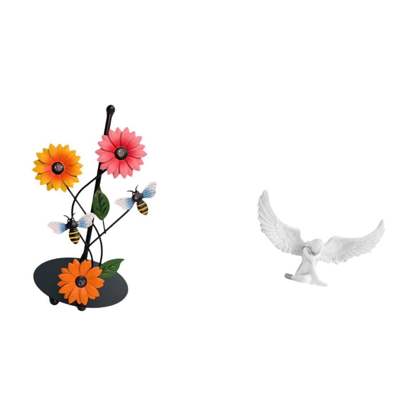 Fiocias Angel Paper Towel Holder Dispenser Non Slip Vertical Tissue Holder Rack Resin Figurine Crafts Decoration Ornament Sculpture for Home Office Housewarmi