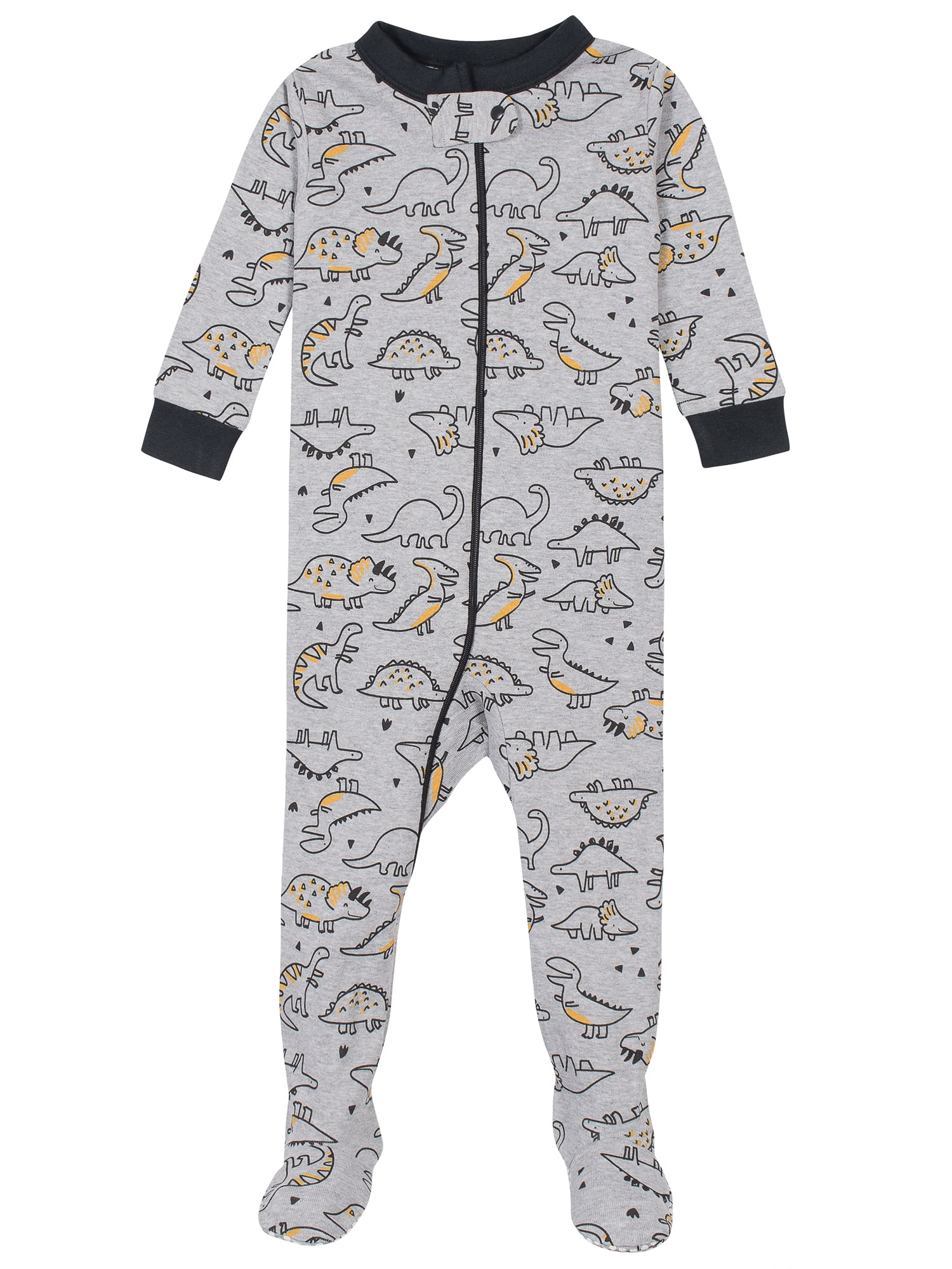 Gerber Baby & Toddler Boys Snug Fit Cotton Footed 1pc Pajamas, 4-Pack (0/3M-5T)