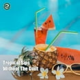thumbnail image 3 of ECO SOUL 100% Compostable Straws [100 Count] [8.25"] Eco-Friendly Biodegradable Sustainable Disposable Straws, Cocktail Cold Drink Smoothie Bendable Straws, 3 of 7