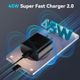 thumbnail image 5 of TYPPKMM 45W Super Fast Charger Kit, USB-C Wall Charger & 6FT Cable for Samsung Galaxy S26/S25 Series, 5 of 7