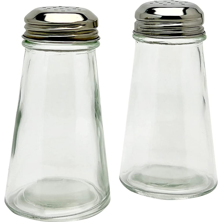 Classic Salt and Pepper Shakers Glass Set
