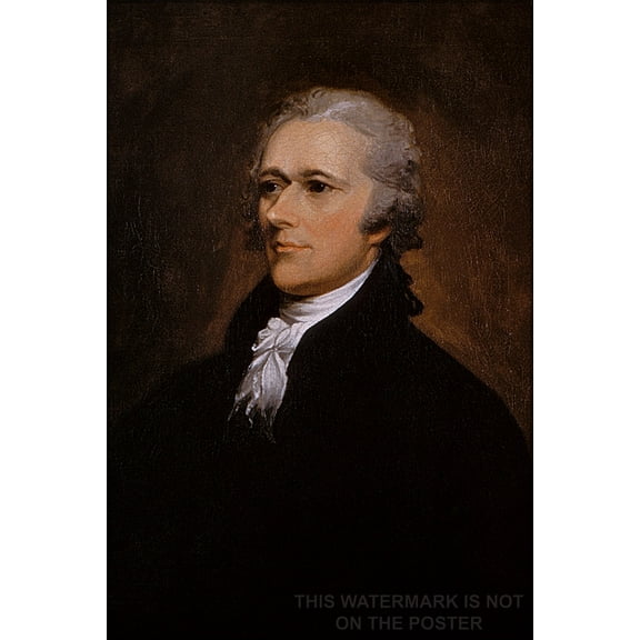 24"x36" Gallery Poster, Alexander Hamilton portrait by John Trumbull 1806