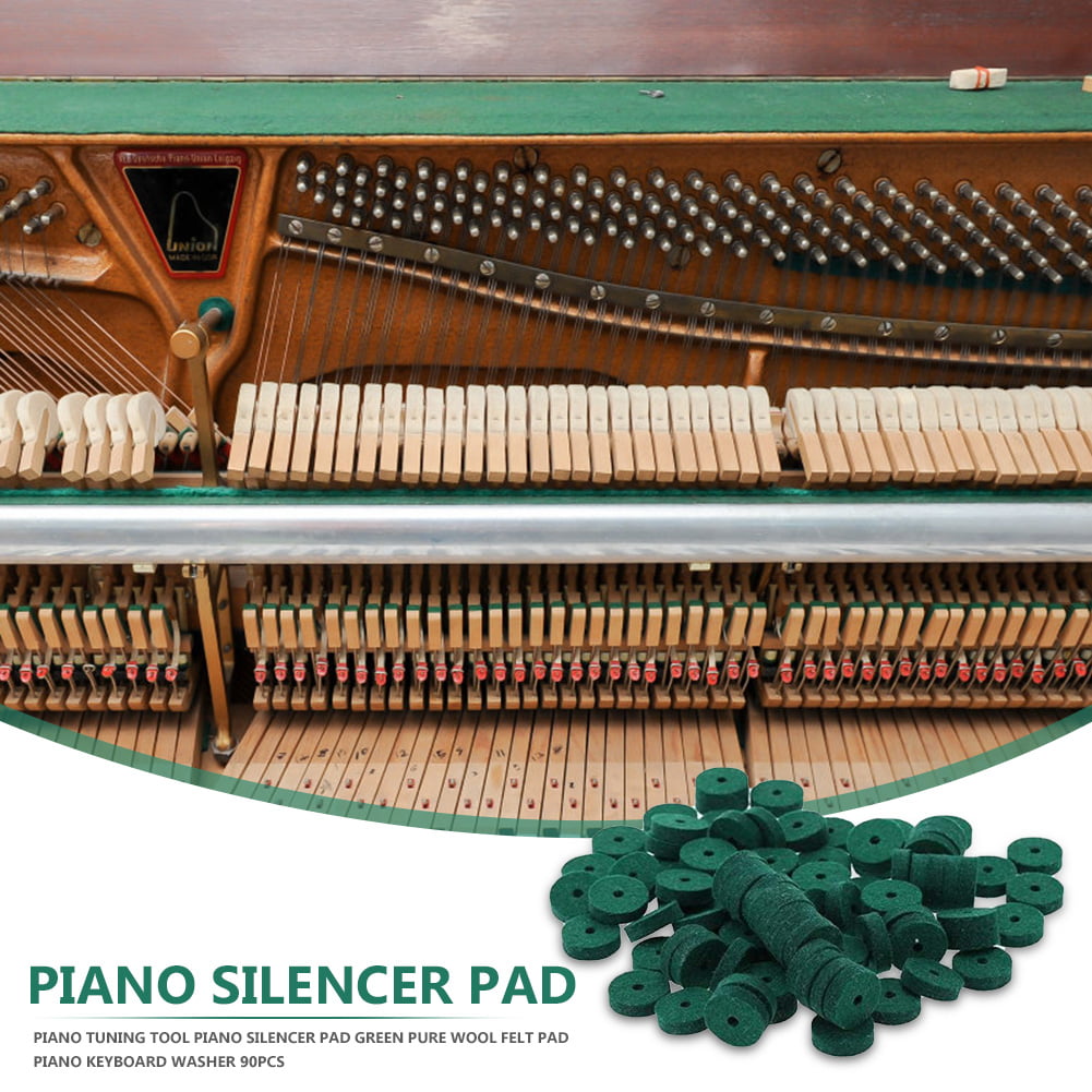 90pcs Lightweight Piano Washers Keyboard Tuning Felt Ring Pad Tool Green Heiß 