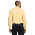 thumbnail image 2 of Port Authority S608ES Mens Extended Size Long Sleeve Easy Care Shirt, Yellow - 10XL, 2 of 6