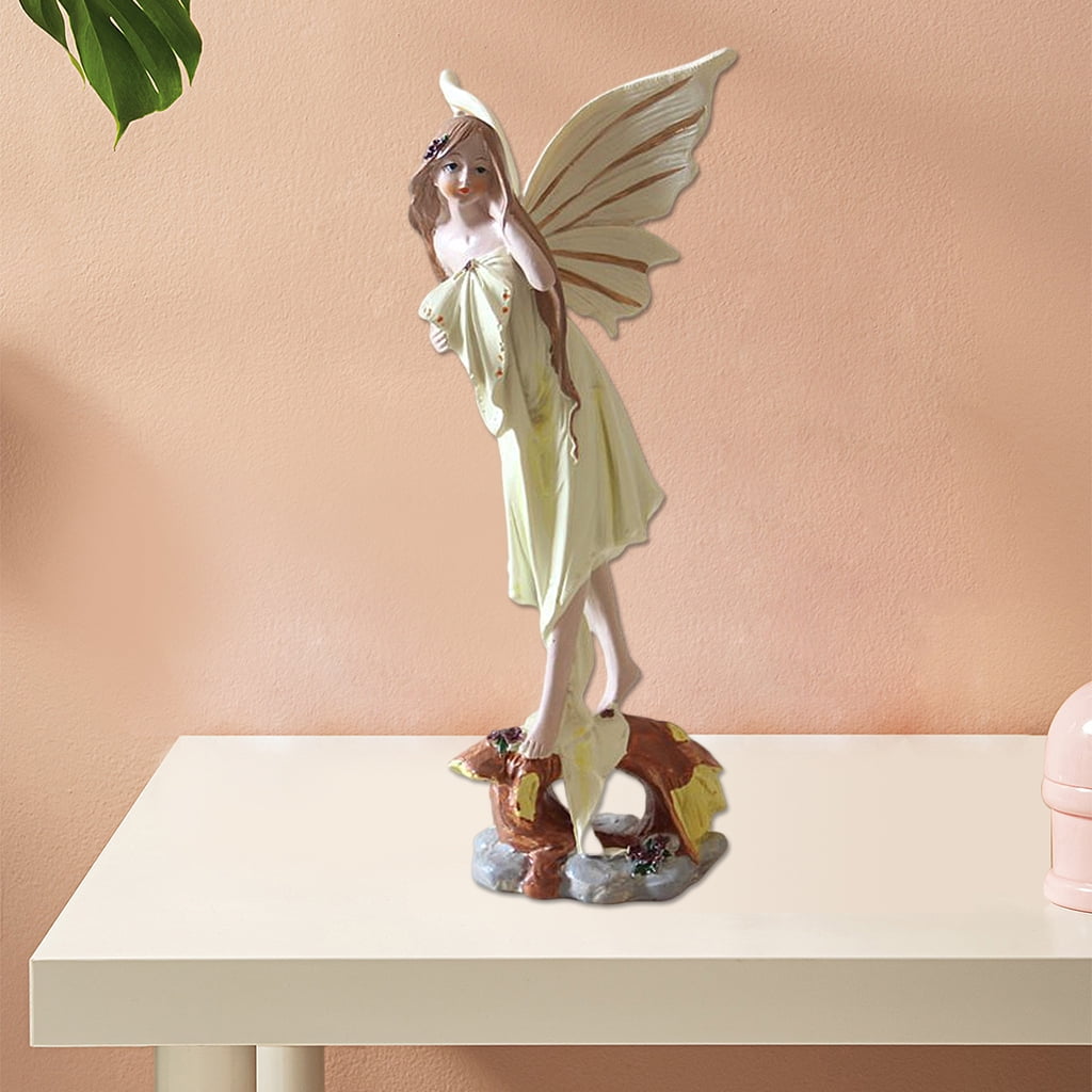 WLPZXP Angel Garden Statue Cabinet Decorative Commemorative Sculpture Pool Pond Figures Animal