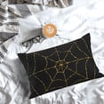thumbnail image 3 of Salouo Golden Spider Web Pattern Pillow Cases,1PC Pillow Covers with Envelope Closure Decorative Pillow Case for Bed Couch,Pillows Not Included-20"x30", 3 of 6