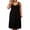Black 01, variant on Plus Size Nightgowns for Women V-Neck Lace Camisoles Sleep Shirt Spaghetti Strap Night Dress with Bow Decoration XXL