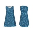 thumbnail image 3 of Bixox Robe Sans Manches à Paillettes Bleues pour Femmes avec Poches, Robe Décontractée Longueur Genou pour l'Été-Petite, 3 of 7