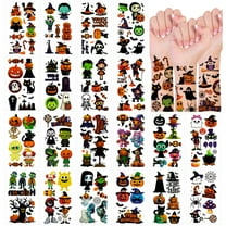 Wrapables Waterproof Temporary Tattoos, Birthday Party Favors and Supplies, Goodie Bag Fillers, 20 Sheets Halloween