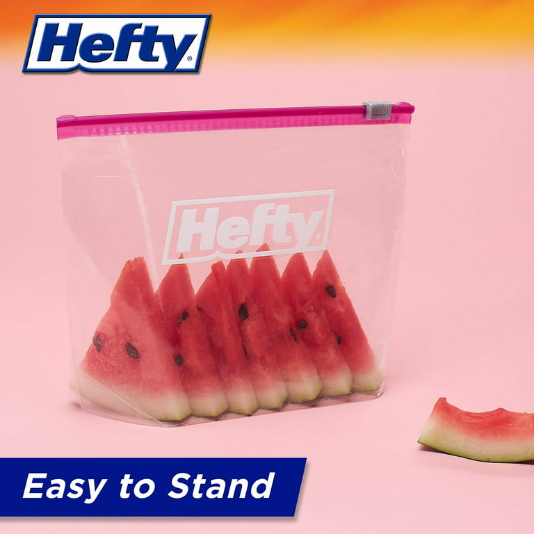 Hefty Slider Storage Bags, Quart Size, 40 Count Pack of 3, 120 Total. Fast  Ship