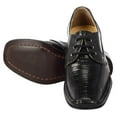 thumbnail image 2 of LIBERTYZENO Boys Lizard Print Genuine Leather Kids Dress Shoes Senior Solid Black 9 Toddler, 2 of 5