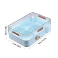thumbnail image 3 of Tranfacy Home and Kitchen,Plates and Bowls Sets,Detachable Rotating Fruit Box Double Compartment Drawer Fruit Organizer Dry Fruit Plates Home Food Grade Fruit Plates, 3 of 4