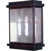 Maxim 4650 Burnished / Seedy Glass Cubes 15" 3 Light Wall Sconce