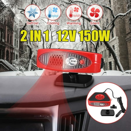 All In One Auto Car Cooler Heater Dryer Fan,12V 150W Portable Defroster Demister Warmer Efficient Heat Dissipation Design