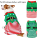 thumbnail image 1 of Ropa navideña para perros Ropa verde para mascotas Chaleco a rayas cálido y cómodo para perros, 1 of 4