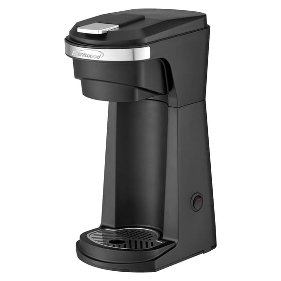 Brentwood 800-Watt Single-Serve Coffee Maker with Reusable Filter Basket for K-Cup Pods and Ground Coffee