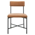 thumbnail image 3 of SAFAVIEH Archer Dining Chairs, Cognac/Black, Set of 2 (19.3 in. W x 22.5 in. D x 35 in. H), 3 of 7