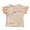 ZH Beige, variant on White Shirt Girls Toddler Peter Pan Collar Shirt Crew Neck Short Sleeve T Shirt Blouse Girls' Tops, Tees & Blouses White 3 Y-4 Y