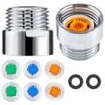 thumbnail image 1 of 8 Pieces of Shower Flow Reducer Limiter Set, Water Restrictor, 1/2 Inch Thread Size 4, 6 and 9 L/Min, 1 of 5