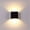 Black, variant on Modern LED Wall Sconce Lighting Fixtures Aluminum, Modern Wall Lamp, Up Down Wall Mount Lights Mini Metal for Living Room Hallway Bedroom Decor, Black, Warm Light
