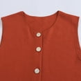 thumbnail image 5 of HH TRAF Conjunto de 2 piezas formado por camiseta y pantalón corto, de punto, sin mangas, con escote redondo y cintura elástica y falda midi con dobladillo con abertura, 5 of 5