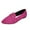 Hot Pink, variant on Womens Flats Spring Fall Solid Color Low Cut Vintage Outdoor Slip On Loafers Flat Casual Shoes