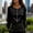 A810 Black, variant on Blouse for Women Crewneck Long Sleeve Dressy Fashion Fit Vertical Pearl Button Decor Satin Fabric Elegant Officewear Sophisticated Work Tops