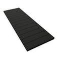 thumbnail image 6 of 18"W x 74"H True Fit PVC Horizontal Slat Modern Style Fixed Mount Shutters, Black (Per Pair - Hardware Not Included), 6 of 9