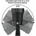 thumbnail image 3 of Juego de 4 focos LED de 5 W y 220 V, regulables, para jardín, con estaca, iluminación exterior, terraza y jardín (blanco cálido), 3 of 5