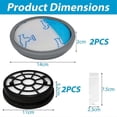 thumbnail image 2 of HEPA Filters for RO2910EA RO2913EA RO2915EA RO2932EA RO2933EA RO2957EA RO2981EA Vacuum Cleaner Parts, 2 of 5