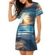 thumbnail image 2 of Balery Ocean View Bedroom Camisón de manga corta con cuello redondo para mujer, cómodo y elegante., 2 of 6