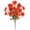 A004Orange, variant on Artificial Outdoor Flowers, Faux Pink Magenta Blossoms, 2 Pack Fake Silk Floral Stems, Non Wither Decor for Patio Garden Porch Table Front Door Balcony Yard Home Wedding Decorations
